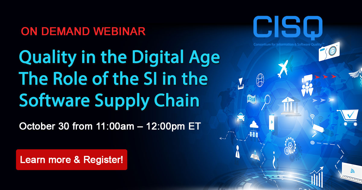 Quality in the Digital Age - THe Role of the SI in the Software Supply Chain